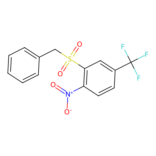 Benzyl[2-nitro-5-(trifluoromethyl)phenyl]dioxo-lambda~6~-sulfane structure