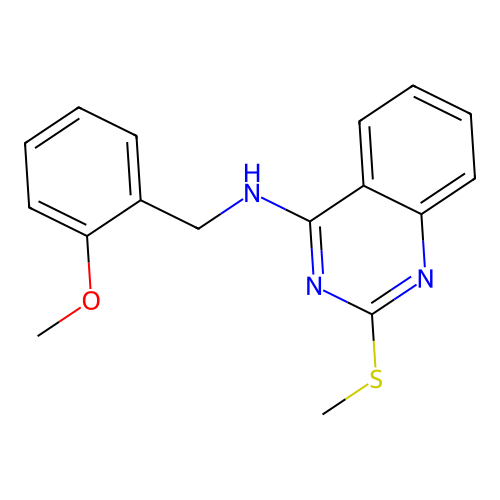 N-(2-methoxybenzyl)-2-(methylsulfanyl)-4-quinazolinamine structure