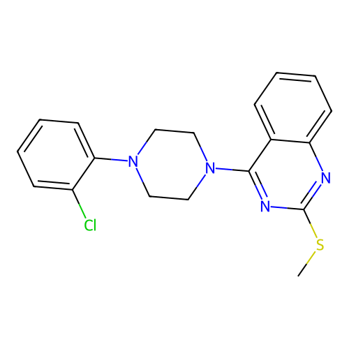 4-[4-(2-Chlorophenyl)piperazino]-2-(methylsulfanyl)quinazoline structure