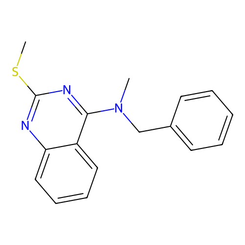 N-benzyl-N-methyl-2-(methylsulfanyl)-4-quinazolinamine structure