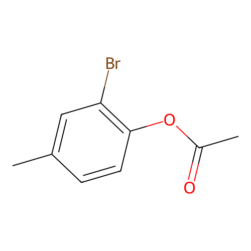 2-Bromo-4-methylphenyl acetate structure