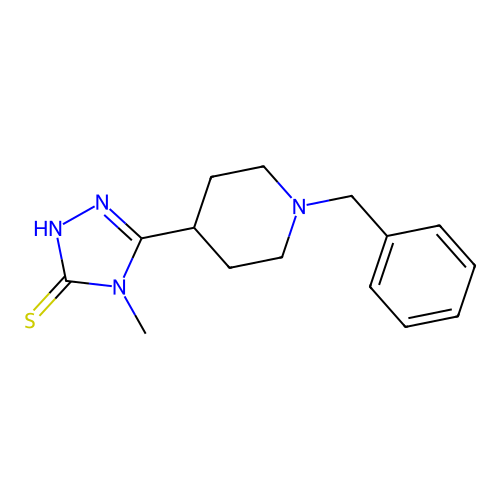 5-(1-Benzylpiperidin-4-yl)-4-methyl-4h-1,2,4-triazole-3-thiol structure