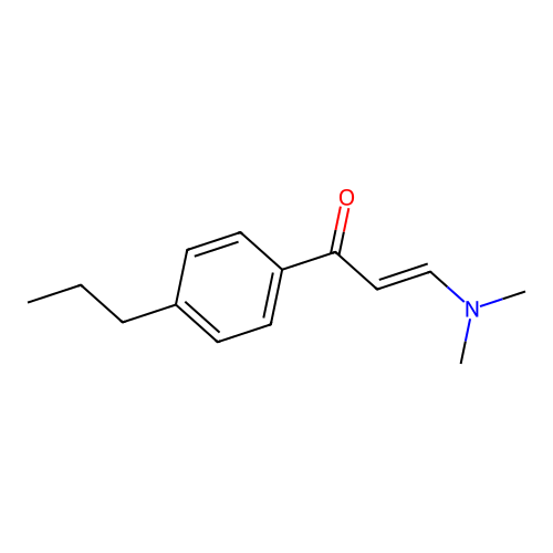3-(Dimethylamino)-1-(4-propylphenyl)prop-2-en-1-one structure