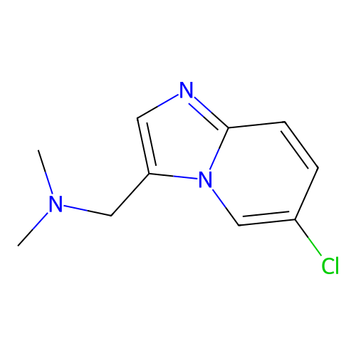(6-chloroimidazo[1,2-a]pyridin-3-yl)-N,N-dimethylmethanamine structure