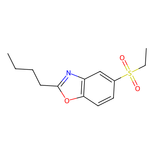 2-Butyl-5-ethylsulfonyl-1,3-benzoxazole structure