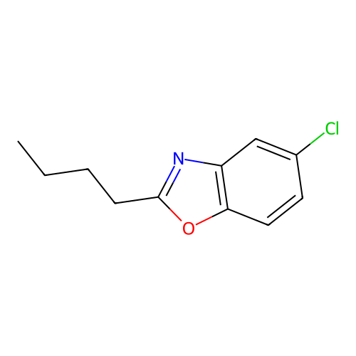 2-Butyl-5-chloro-1,3-benzoxazole structure
