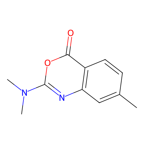 2-(dimethylamino)-7-methyl-4H-3,1-benzoxazin-4-one structure