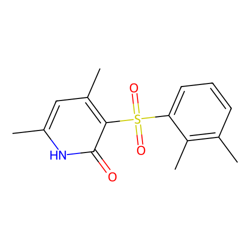 3-[(2,3-dimethylphenyl)sulfonyl]-4,6-dimethyl-2(1H)-pyridinone structure