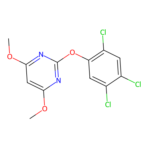 4,6-Dimethoxy-2-(2,4,5-trichlorophenoxy)pyrimidine structure