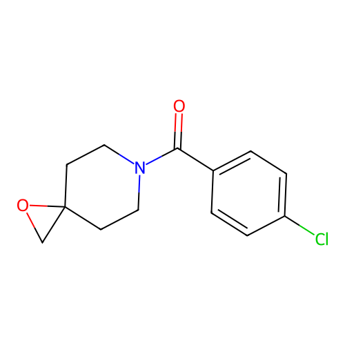 (4-Chlorophenyl)(1-oxa-6-azaspiro[2.5]oct-6-yl)methanone structure