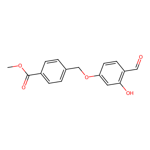 Methyl 4-[(4-formyl-3-hydroxyphenoxy)methyl]benzoate structure