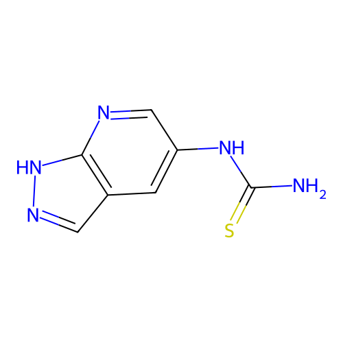 N-(1H-pyrazolo[3,4-b]pyridin-5-yl)thiourea structure