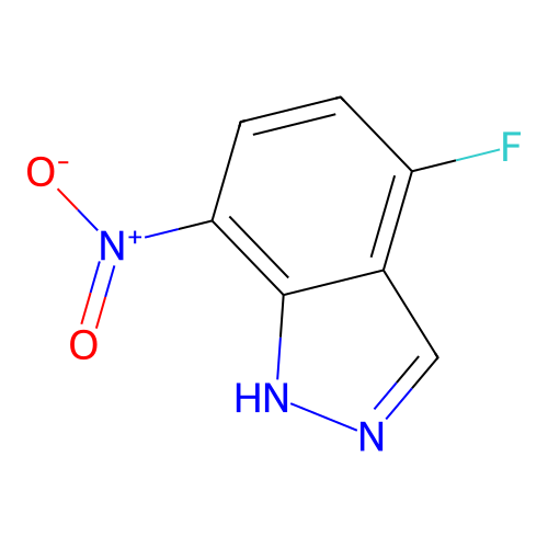 4-fluoro-7-nitro-1H-indazole structure