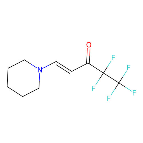 4,4,5,5,5-Pentafluoro-1-piperidin-1-ylpent-1-en-3-one structure