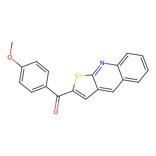 (4-Methoxyphenyl)(thieno[2,3-b]quinolin-2-yl)methanone structure