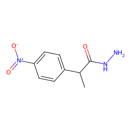 2-(4-Nitrophenyl)propanehydrazide structure