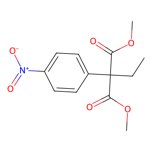 Dimethyl 2-ethyl-2-(4-nitrophenyl)malonate structure