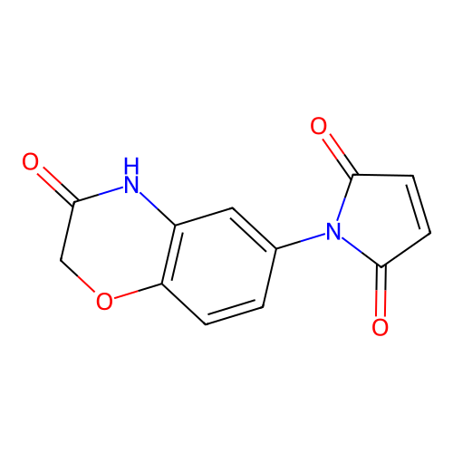 1-(3-oxo-3,4-dihydro-2H-1,4-benzoxazin-6-yl)-1H-pyrrole-2,5-dione structure