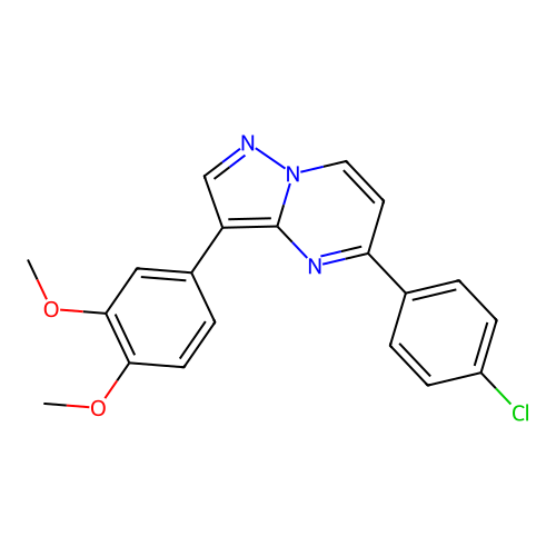 5-(4-Chlorophenyl)-3-(3,4-dimethoxyphenyl)pyrazolo[1,5-a]pyrimidine structure