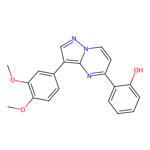 2-[3-(3,4-Dimethoxyphenyl)pyrazolo[1,5-a]pyrimidin-5-yl]benzenol structure
