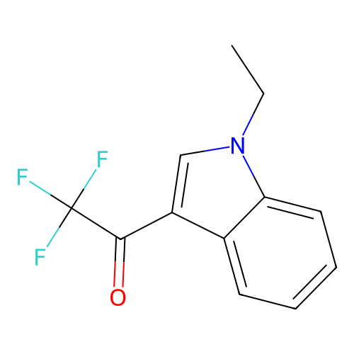1-(1-ethyl-1H-indol-3-yl)-2,2,2-trifluoro-1-ethanone structure