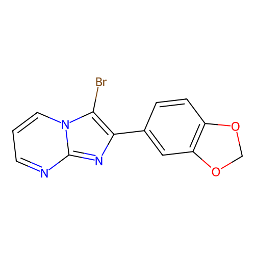 2-(1,3-Benzodioxol-5-yl)-3-bromoimidazo[1,2-a]pyrimidine structure