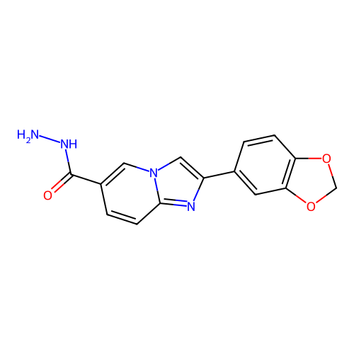 2-(1,3-Benzodioxol-5-yl)imidazo[1,2-a]pyridine-6-carbohydrazide structure
