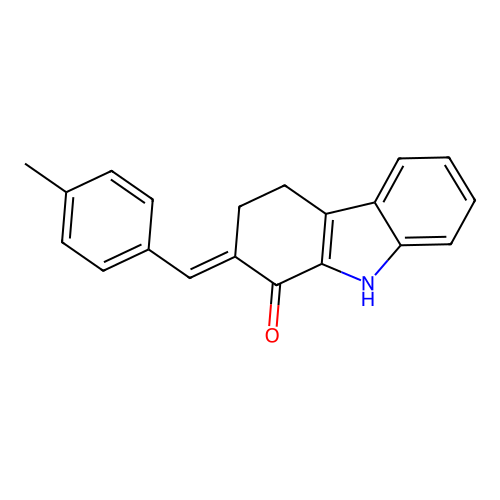 2-[(4-methylphenyl)methylidene]-4,9-dihydro-3H-carbazol-1-one structure
