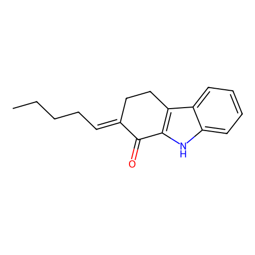 2-pentylidene-4,9-dihydro-3H-carbazol-1-one structure