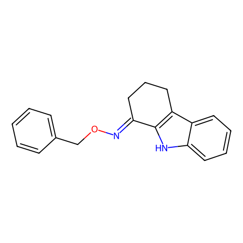 N-phenylmethoxy-2,3,4,9-tetrahydrocarbazol-1-imine structure