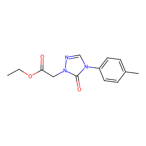 ethyl 2-[4-(4-methylphenyl)-5-oxo-4,5-dihydro-1H-1,2,4-triazol-1-yl]acetate structure