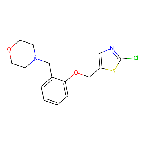 4-{2-[(2-Chloro-1,3-thiazol-5-yl)methoxy]benzyl}morpholine structure