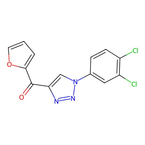 [1-(3,4-dichlorophenyl)-1H-1,2,3-triazol-4-yl](2-furyl)methanone structure