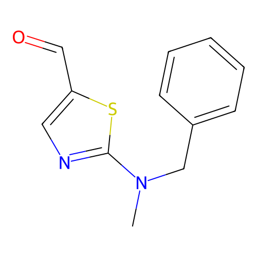2-[Benzyl(methyl)amino]-1,3-thiazole-5-carbaldehyde structure