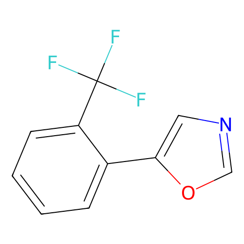 5-(2-(Trifluoromethyl)phenyl)oxazole structure
