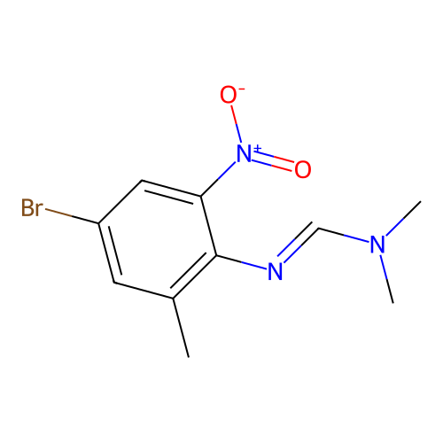 N'-(4-bromo-2-methyl-6-nitrophenyl)-N,N-dimethylmethanimidamide structure