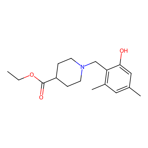 Ethyl 1-[(2-hydroxy-4,6-dimethylphenyl)methyl]piperidine-4-carboxylate structure