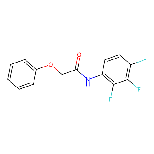2-phenoxy-N-(2,3,4-trifluorophenyl)acetamide structure