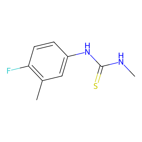 N-(4-fluoro-3-methylphenyl)-N'-methylthiourea structure