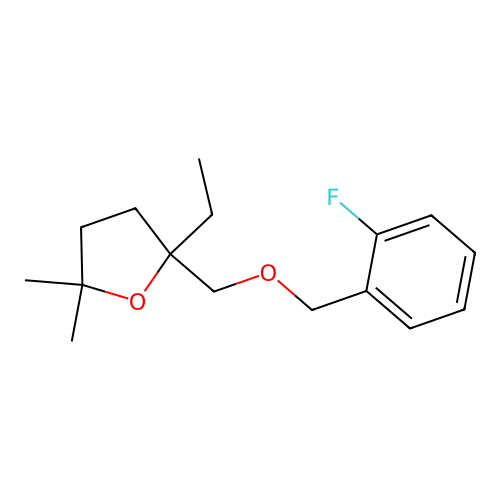 2-Ethyl-2-[(2-fluorophenyl)methoxymethyl]-5,5-dimethyloxolane structure