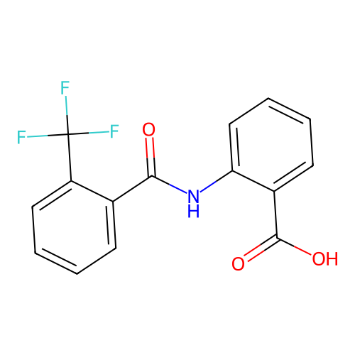 2-[[2-(trifluoromethyl)benzoyl]amino]benzoic Acid structure