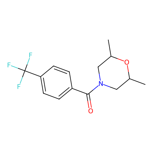 (2,6-Dimethylmorpholino)[4-(trifluoromethyl)phenyl]methanone structure