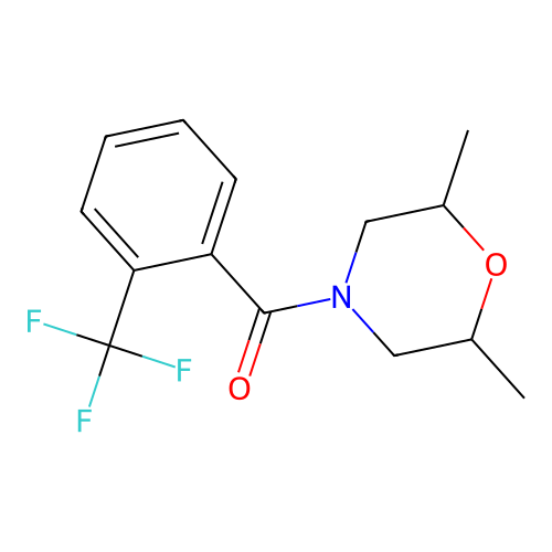(2,6-Dimethylmorpholino)[2-(trifluoromethyl)phenyl]methanone structure