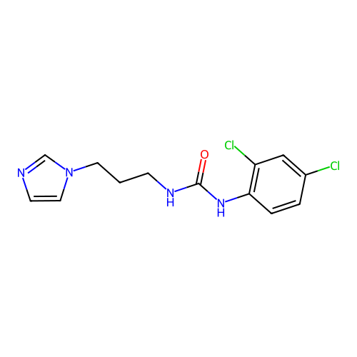 1-(2,4-Dichlorophenyl)-3-[3-(1-imidazolyl)propyl]urea structure