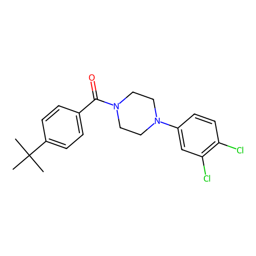1-(4-Tert-butylbenzoyl)-4-(3,4-dichlorophenyl)piperazine structure
