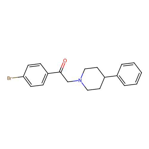 1-(4-Bromophenyl)-2-(4-phenylpiperidino)-1-ethanone structure