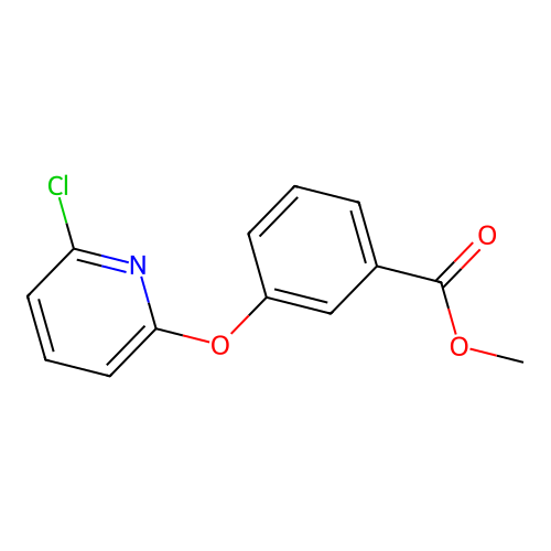 Methyl 3-[(6-chloro-2-pyridinyl)oxy]benzenecarboxylate structure