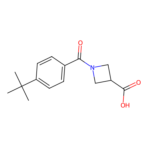 1-(4-tert-butylbenzoyl)azetidine-3-carboxylic Acid structure