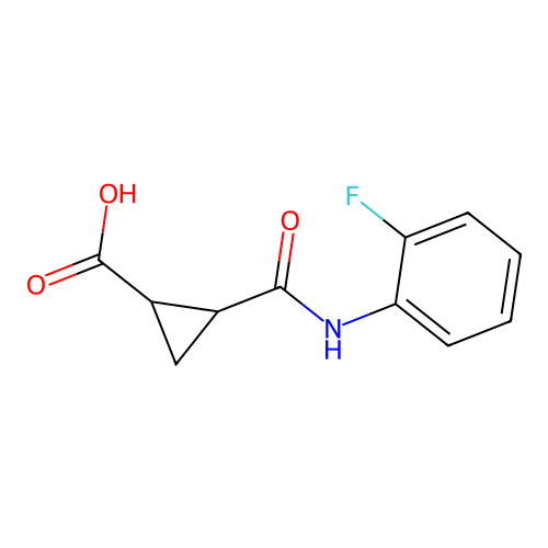 2-[(2-fluorophenyl)carbamoyl]cyclopropane-1-carboxylic Acid structure
