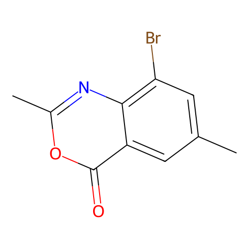 8-bromo-2,6-dimethyl-4H-3,1-benzoxazin-4-one structure